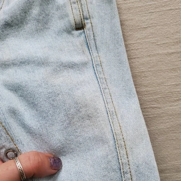 Vintage Guess Leather Patch Clip Overalls 6 months - Picture 7 of 11